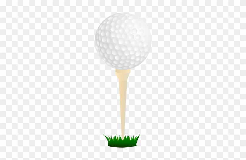 Golf Ball Clipart Big - Golf Ball On Tee Transparent Background #1672575