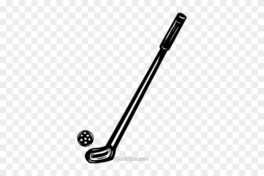 Golf Ball And Club Royalty Free Vector Clip Art Illustration - Tool #1672580