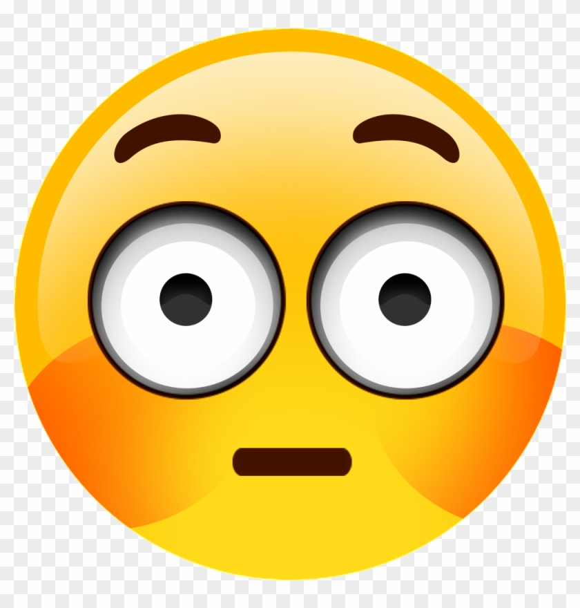 Blushing Flushing Emoji Sticker Embarrassment Transprent - Flushed Face Emoji Transparent #1672642