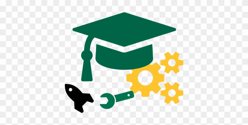 Tech Valley Science Scholars Program - Orange Graduation Cap Icon #1672659