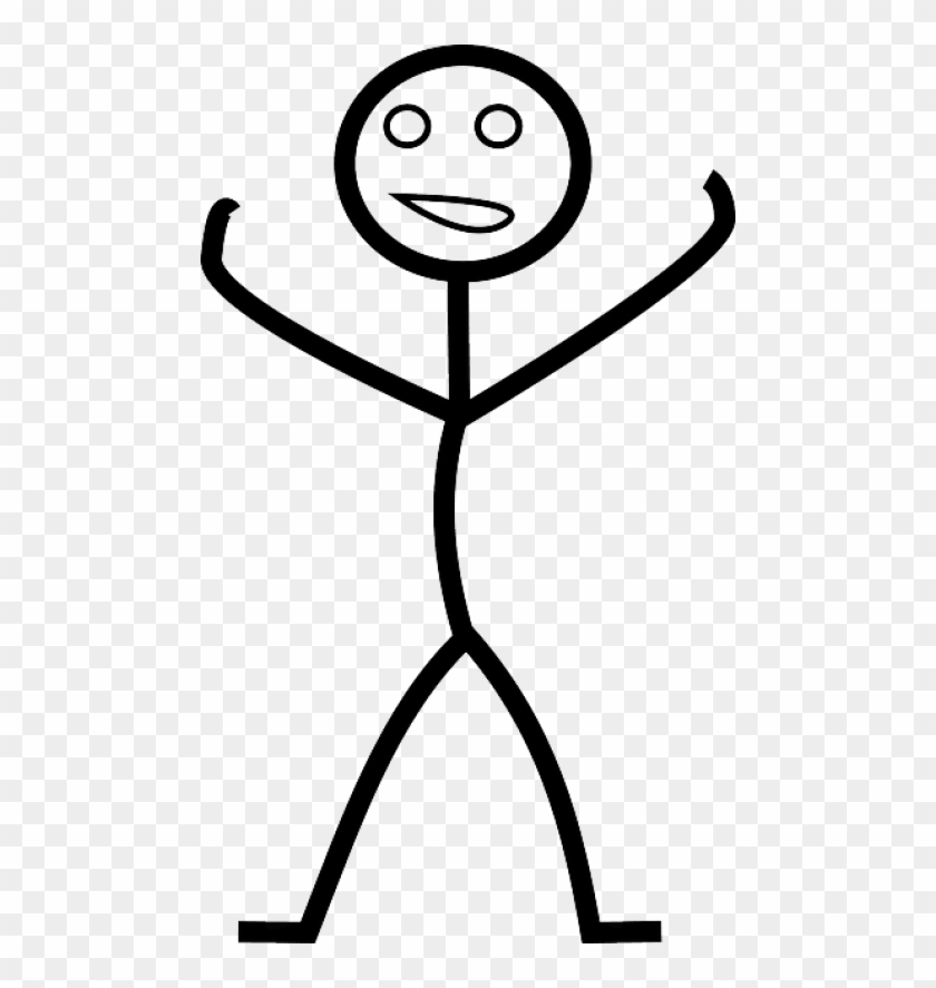 Free Png Download Stick Figure Raising Hands Happy - Stick Figure Png Transparent Background #1672727