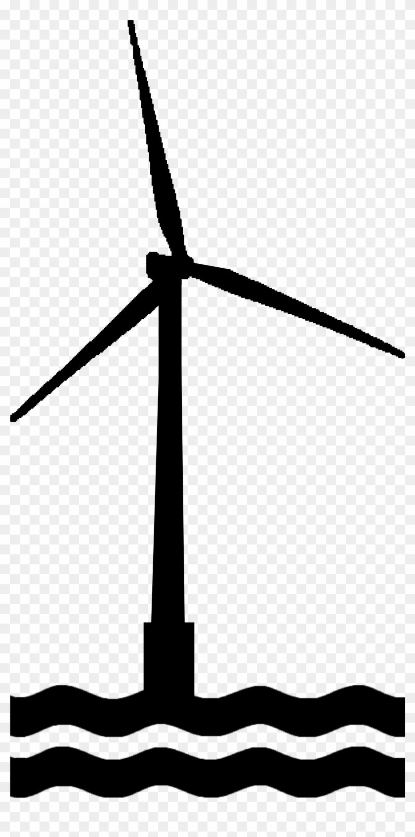 Marine Offshore Wind Turbine Icon - Windmill #1672731