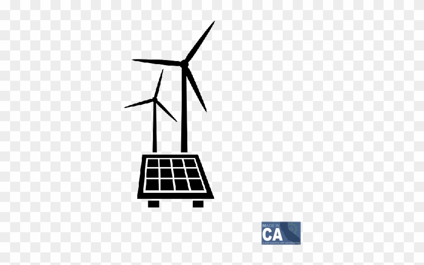 Solar And Wind - Clipart Solar And Wind Energy #1672745