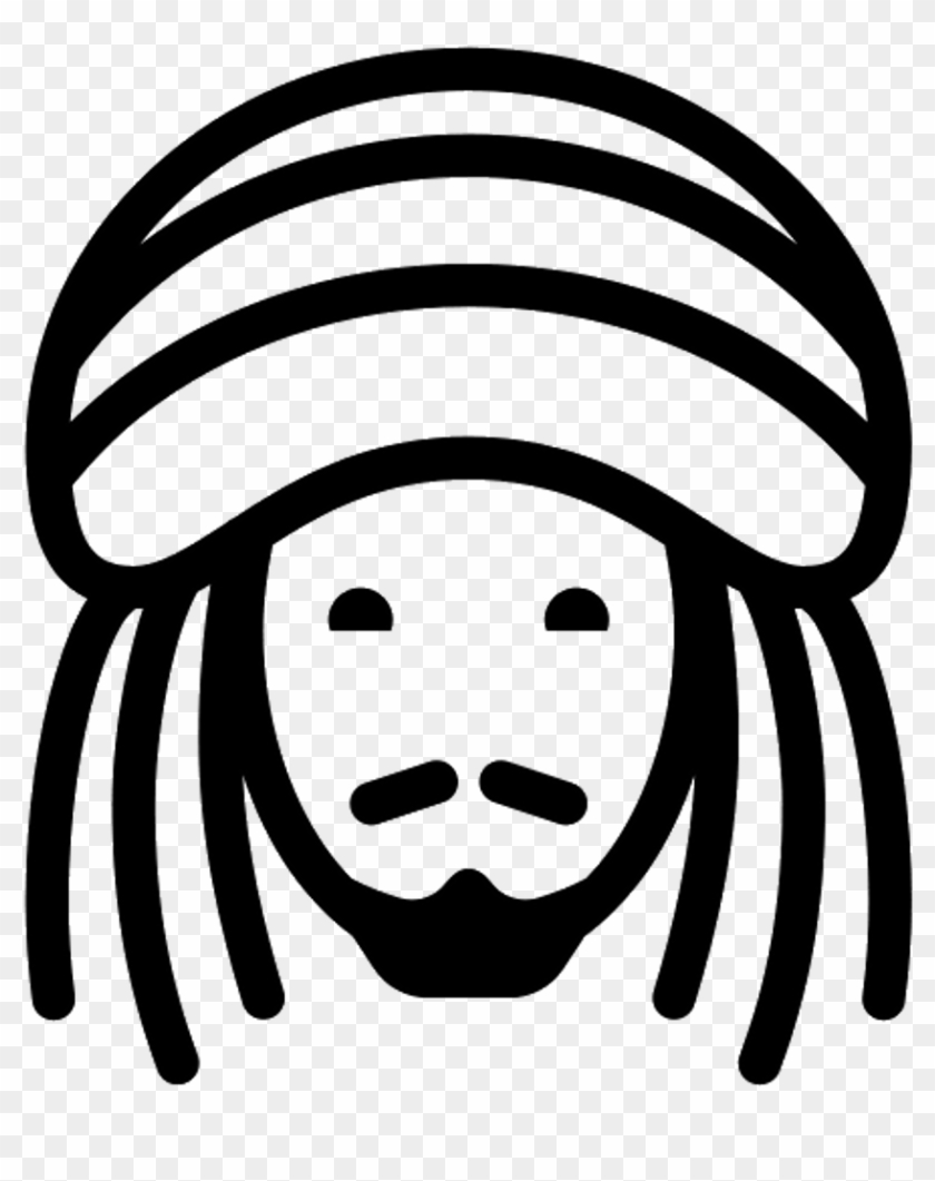 Dreadlocks Sticker - Icono Reggae Png #1673035