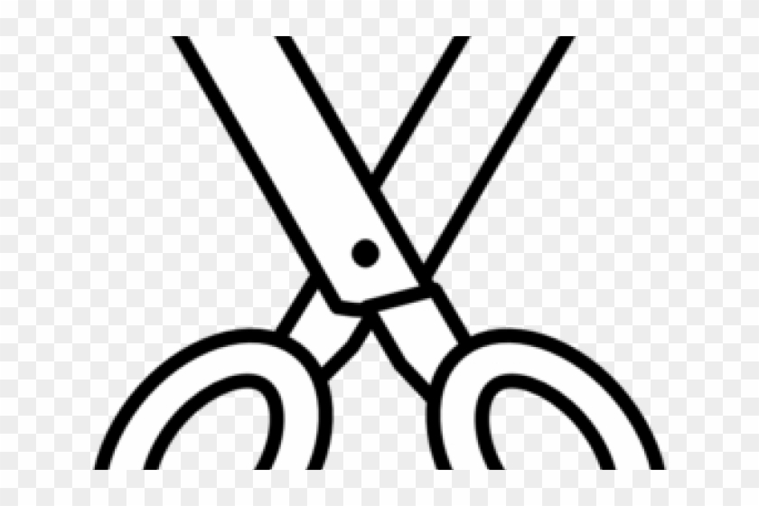 Scissor Clipart Outline - White Scissors Clip Art #1673173