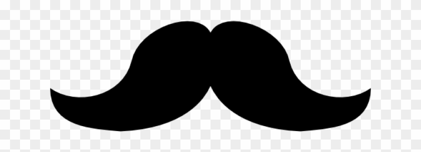 Haircut Clipart Mens Parlour Hair Style - Big Black And White Mustache #1673262