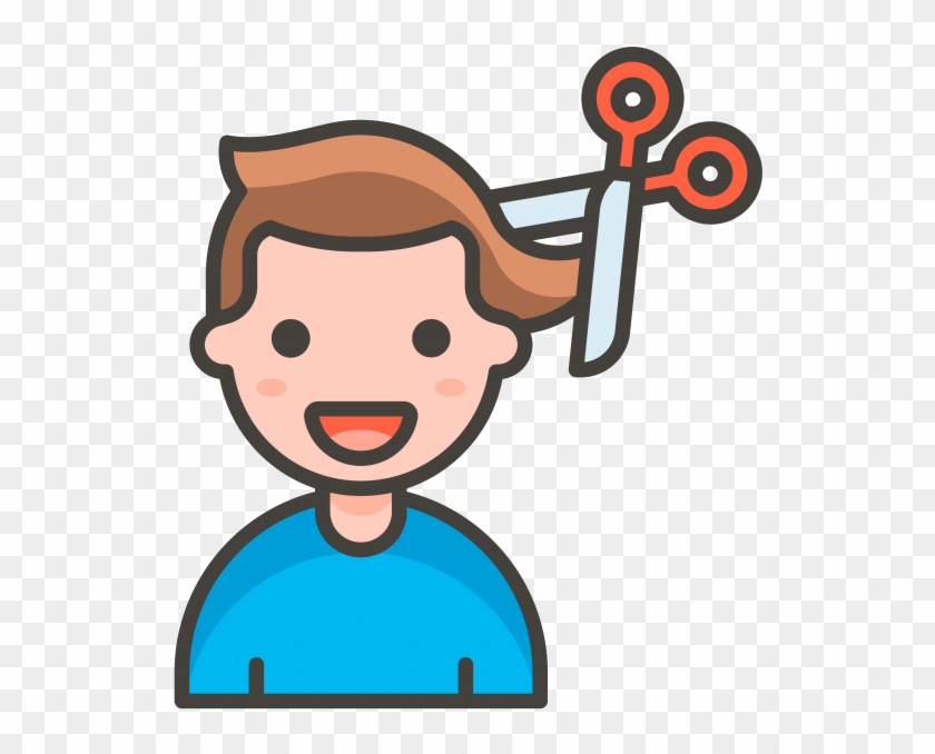 Man Getting Haircut Emoji - Shrugging Icon #1673274
