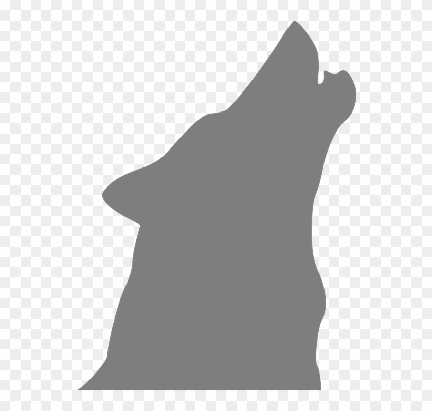 Wolf Head Outline Howling #1673311