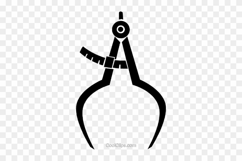 Caliper Royalty Free Vector Clip Art Illustration - Caliper Royalty Free Vector Clip Art Illustration #1673429