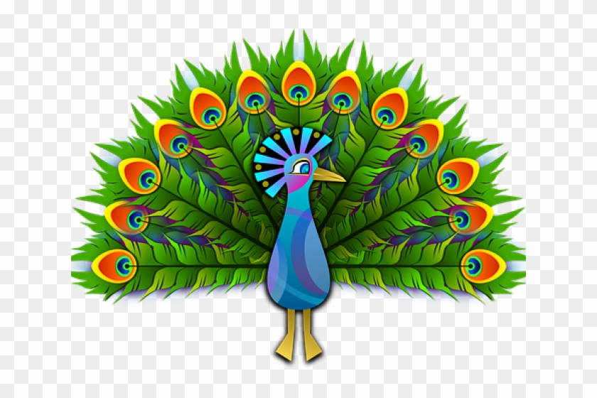 Peafowl Clipart Krishna Crown - Clipart Peacock #1673620