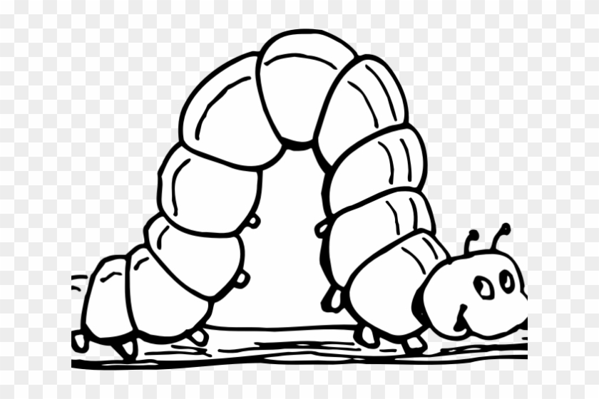 Inchworm Clipart - Worm Clipart Black And White #1673937