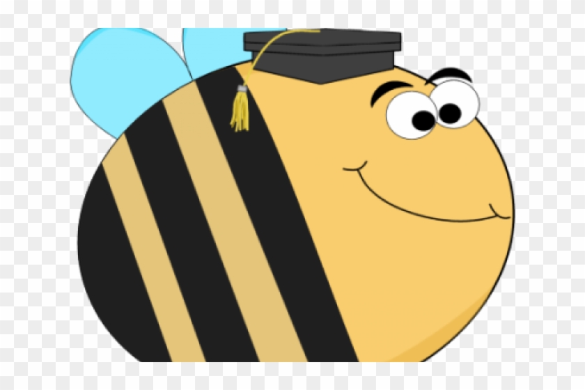 Bee Clipart Graduation - Bee Graduate Clip Art #1674304