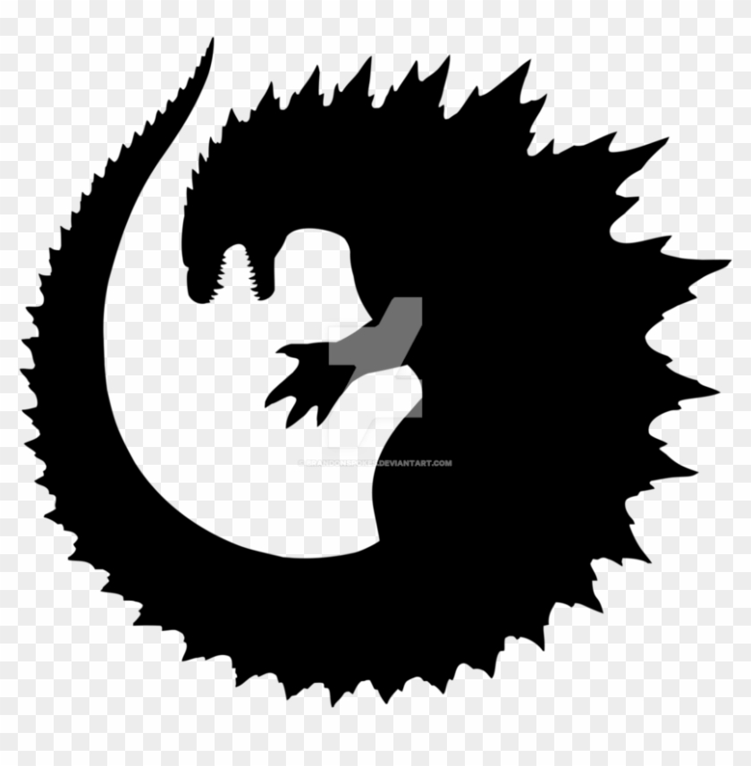 The G, Ery For, > Monster Logo Tattoo - Godzilla Silhouette #1674516