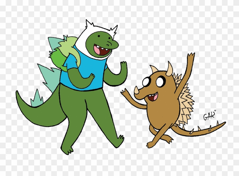 Godzilla And Anguirus / Finn And Jake From Adventure - Godzilla Adventure Time #1674518
