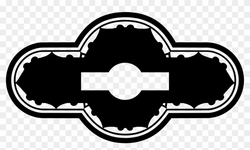 Horizontal Keyhole Shape - Emblem #1674583