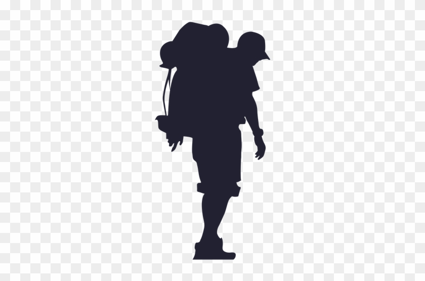 Outdoor Hiking Silhouette Png - Hiking Png #1674672
