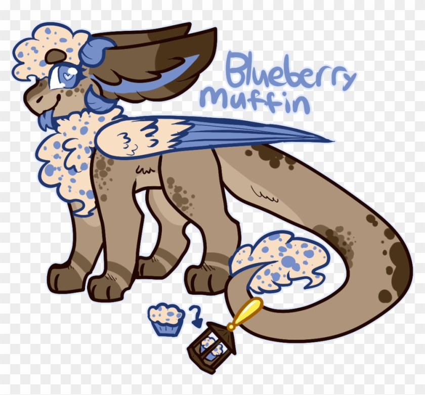 002 Blueberry Muffin - Cartoon #1674758