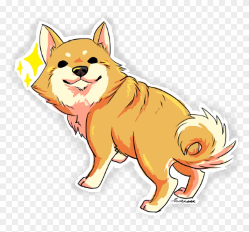 Shiba Inu Stickers - Cartoon #1674865