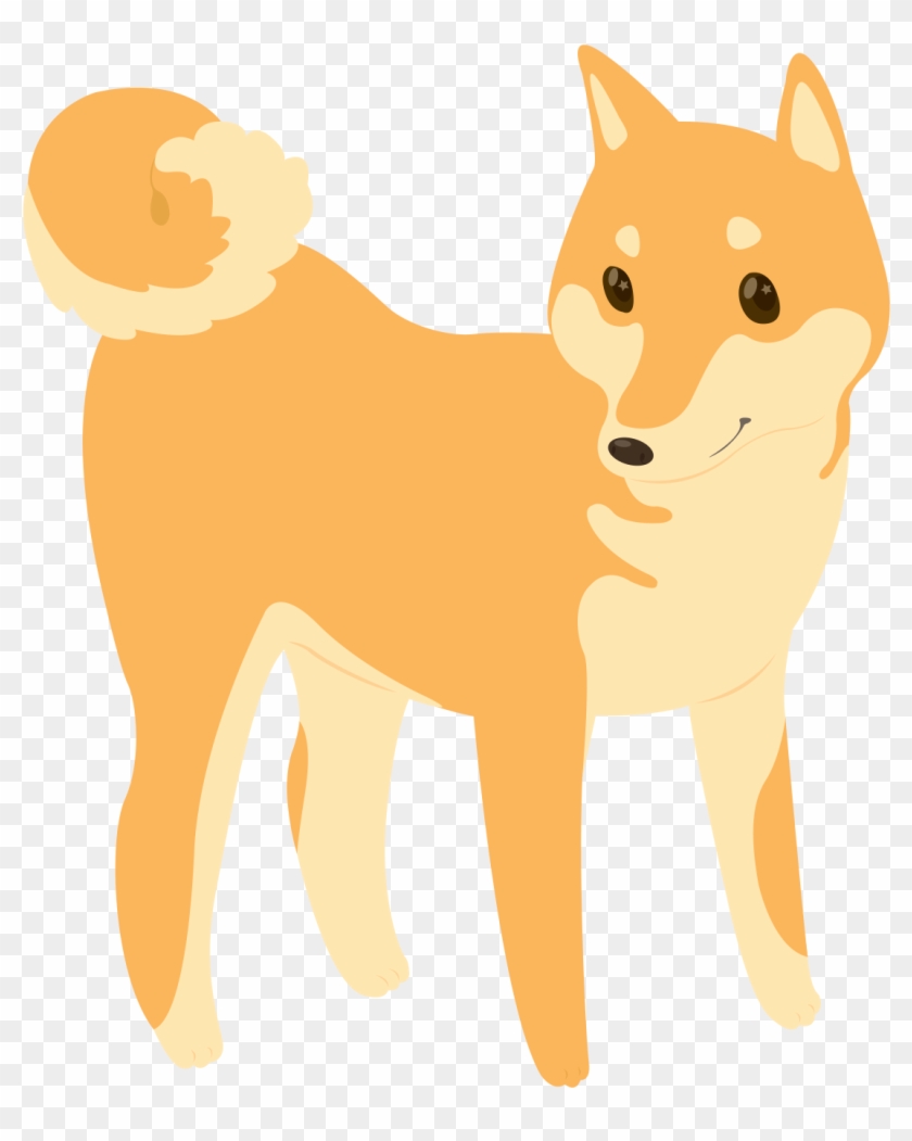 Clip Art Shiba Inu Vector - Dog Yawns #1674926