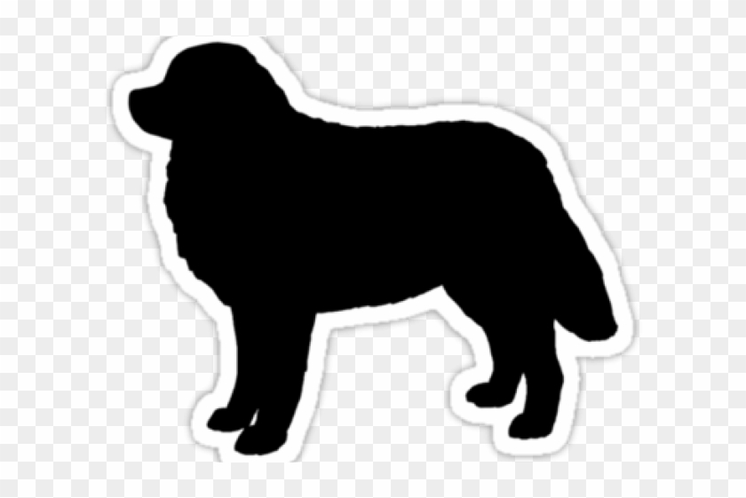 Bernese Mountain Dog Clipart Silhouette - Bernese Mountain Dog Silhouette Free #1674962