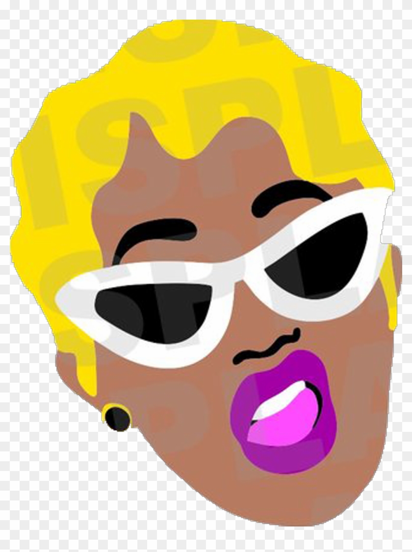 #cardi #cardib #okurrr #freetoedit - Clip Art Cardi B Logo #1675006