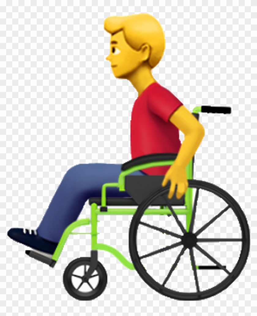 Emoji Sticker - Girl In Wheelchair Emoji #1675008