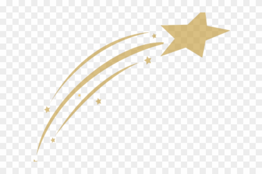 Gold Clipart Shooting Star - Gold Clipart Shooting Star #1675059