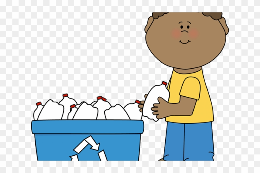 Recycling Boy Cliparts - Plastic Bottle Cartoon Png #1675068