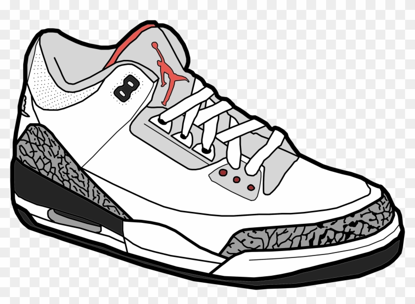 Jordan Shoe Drawing Png #1675179