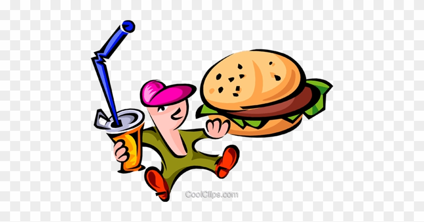 Fast Foods/burger Royalty Free Vector Clip Art Illustration - Hamburguer Animado Png #1675263