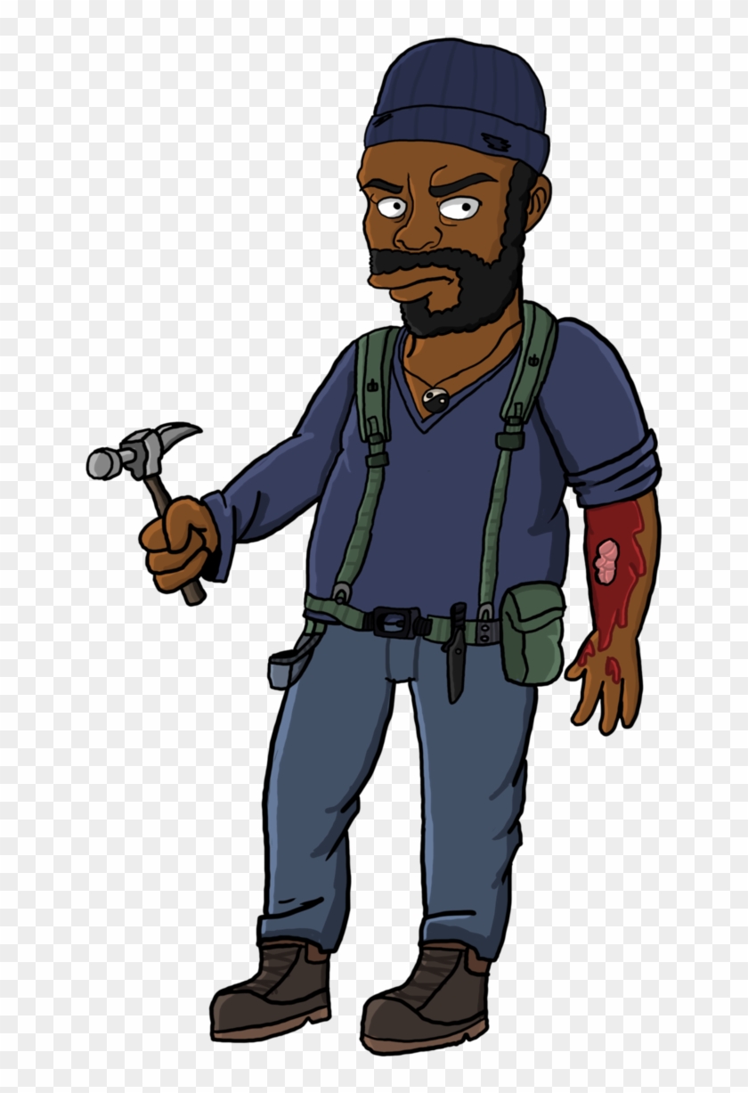 Tyreese Simpson By Thewalkerprieton On Deviantart Walking - Walking Dead Simpsons Characters #1675350