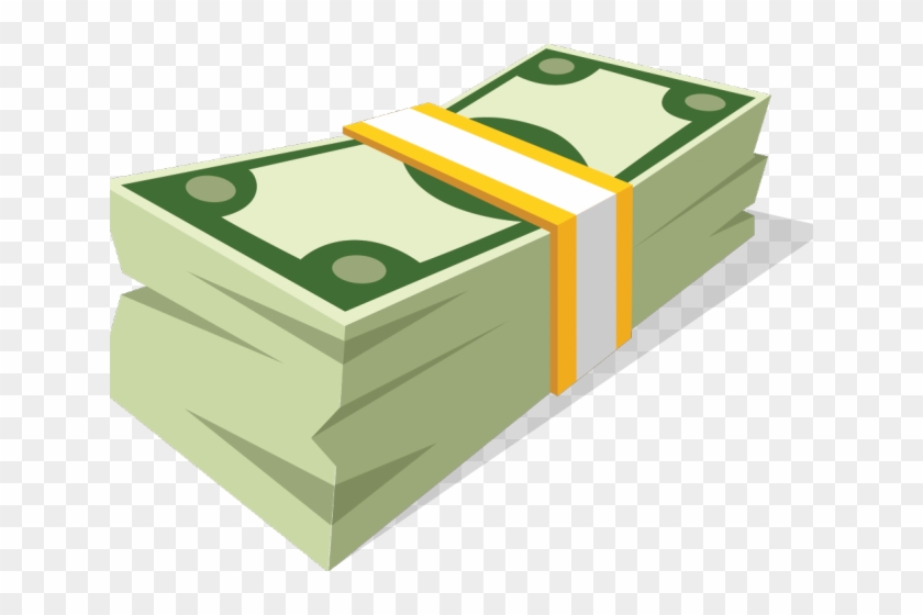 Cash Clipart Cash Stack - Stacks Of Money Clipart #1675390