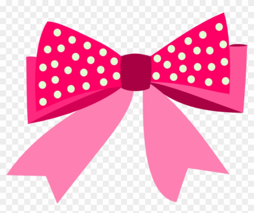 #mq #pink #dots #bow #bows #ribbon - Pink Bows Png Picsart #1675412