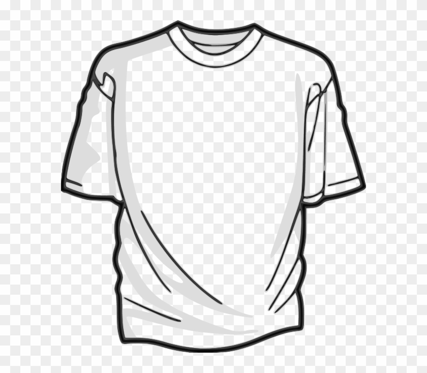 Not Only Was His T Shirt Nice And Warm From Pulling - Shirt Clipart Black And White #1675455
