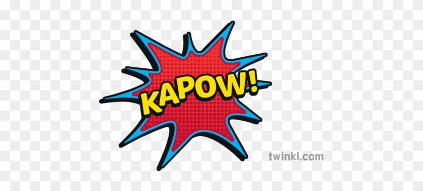 Ks Kapow Illustration Twinkl Png Onomatopoeia Png Bubble - Emblem #1675538