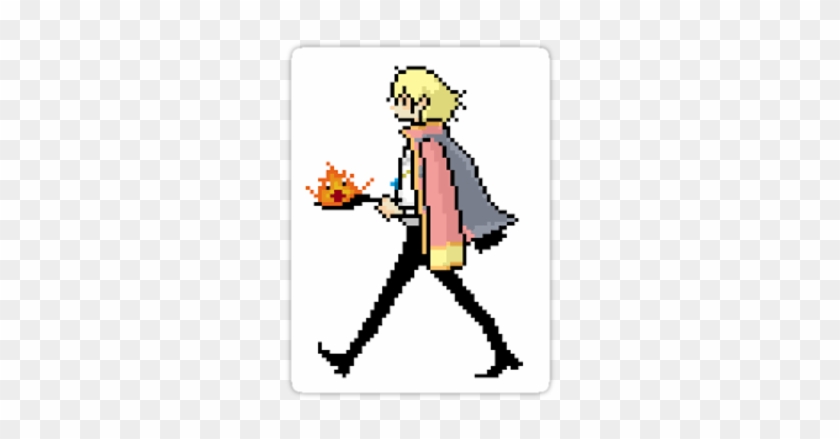 Also Buy This Artwork On Stickers - Pixel Art Howl's Moving Castle #1675598