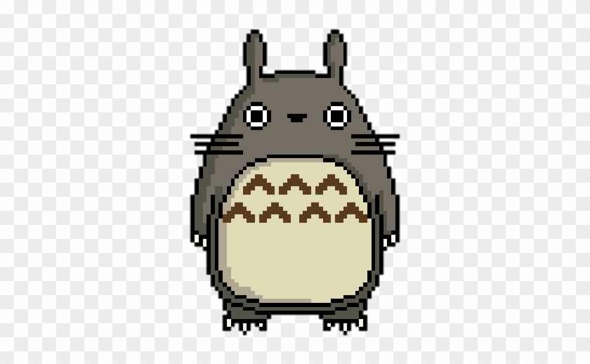 Art, Pixel, And Totoro Image - Studio Ghibli Pixel Art #1675613