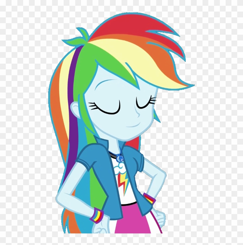 Fella, Equestria Girls, Eyes Closed, Geode Of Super - Equestria Girls Rainbow Dash Happy #1675693