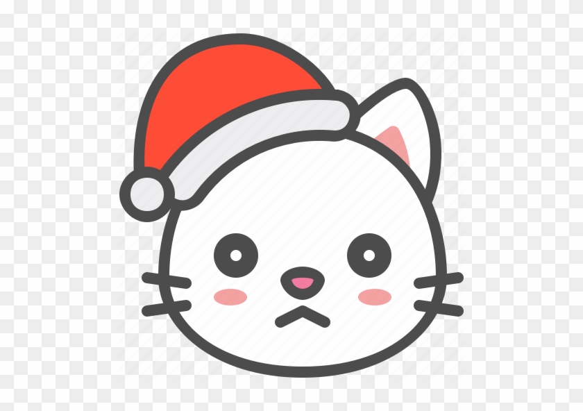 Bore Christmas Kitten Santa - Cute Icon For Avatar #1675779