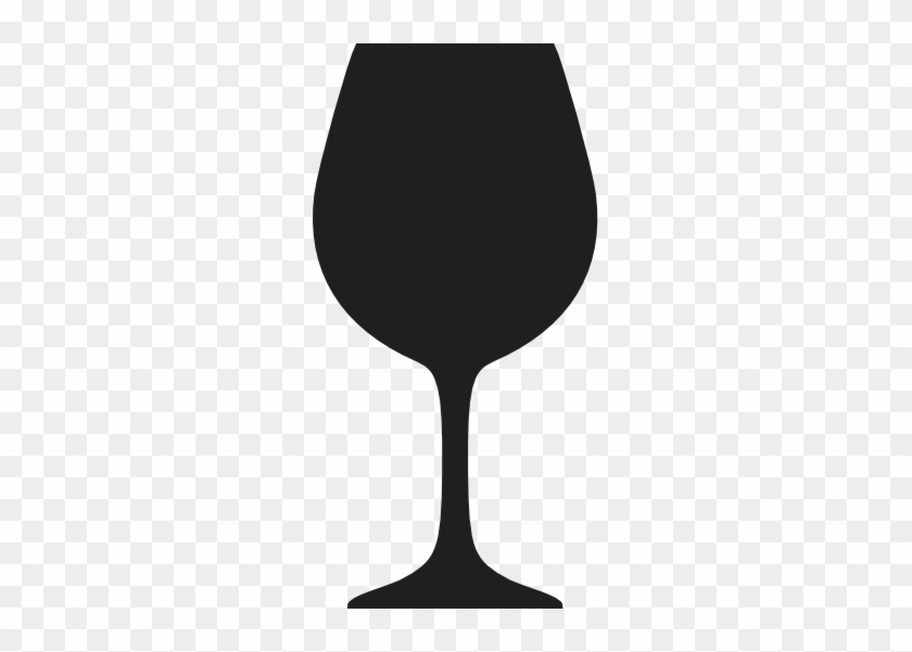 Black Wine Glass Clipart #1675857