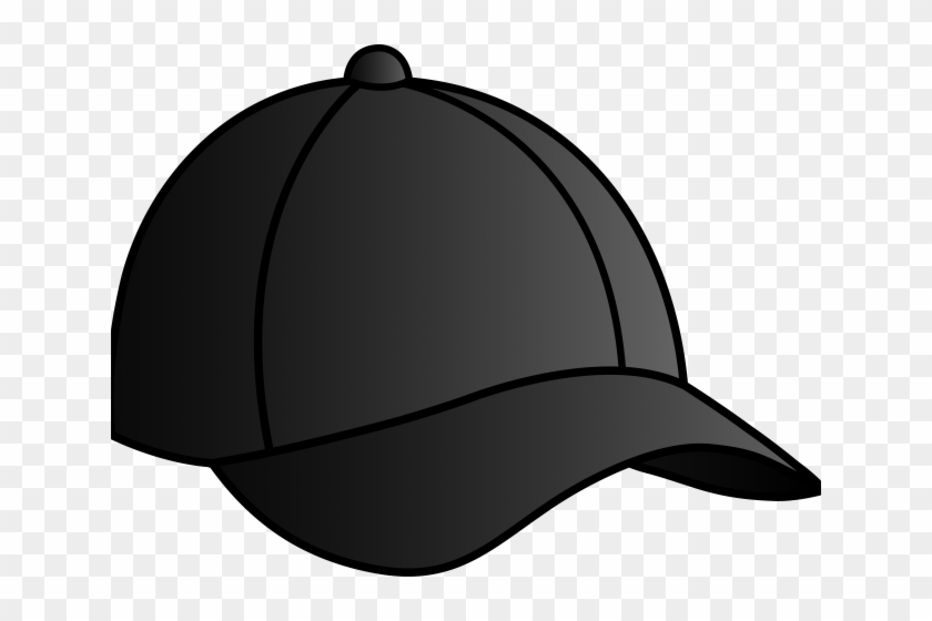 Beanie Clipart Wacky Hat - Black Baseball Cap Cartoon #1675938