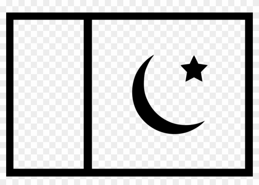 Pakistan Flag Black And White Clipart Flag Of Pakistan - Pakistan Flag Black And White #1675994