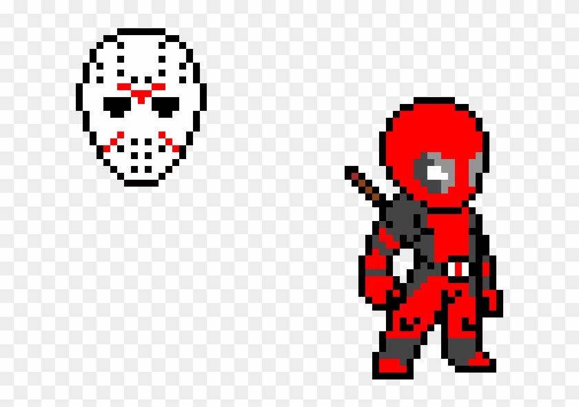 Jason Mask/ Deadpool - Pixel Art Jason Mask #1676151
