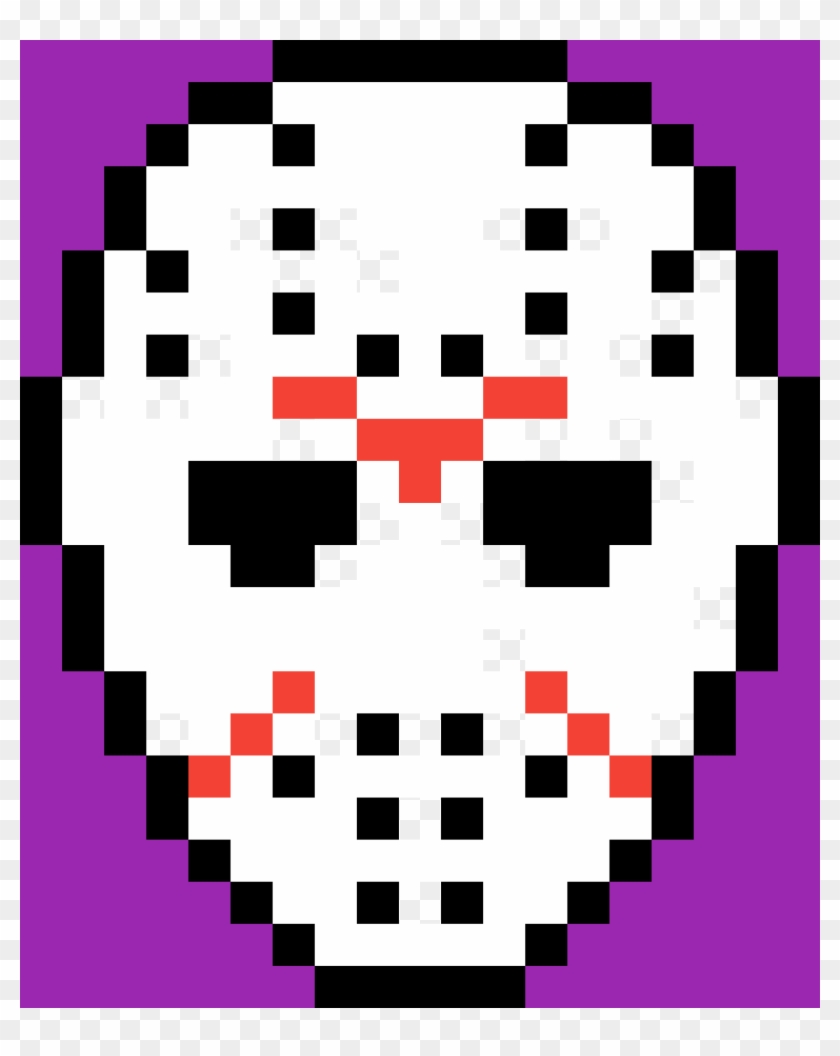 Jason Voorhees Mask - Pixel Art Jason Mask #1676155