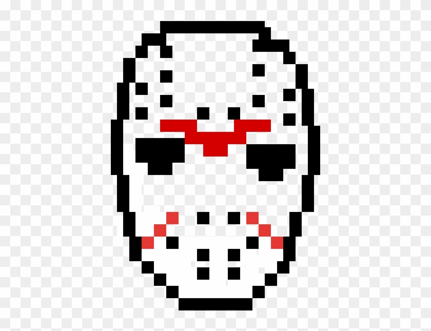 Friday The Thirteenth Jason's Mask - Pixel Art Jason #1676163