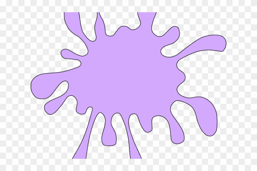 Mud Clipart Paint Blob - Purple Paint Splatter Clipart #1676208
