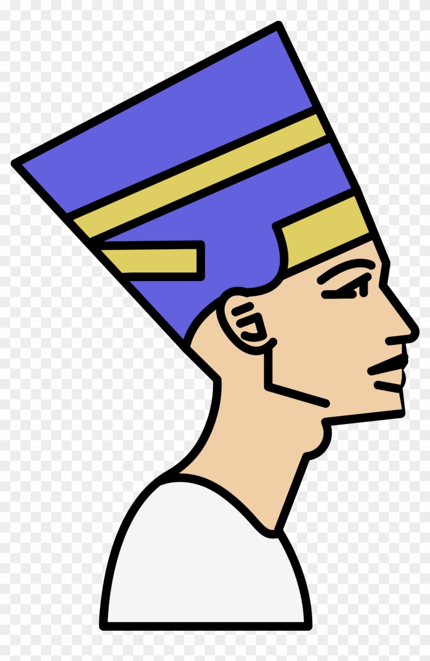 Big Image - Line Egyptian Head Drawing #1676250