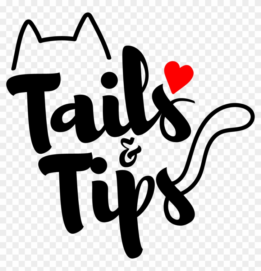 Tails And Tips Cat Blog Logo - Calligraphy #1676315