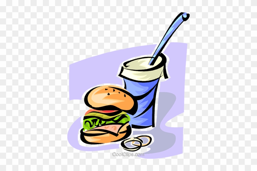 Hamburger And Soda Pop Royalty Free Vector Clip Art - Hamburger And Soda Pop Royalty Free Vector Clip Art #1676389