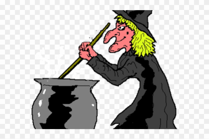 Witchcraft Clipart Witch's Cauldron - Witch And Cauldron Clipart #1676401